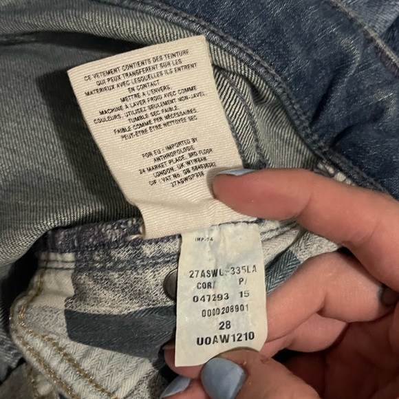 ANTHROPOLOGIE Pilcro and the Letterpress Stet Raw Hem Jeans Size 28 - Picture 8 of 11